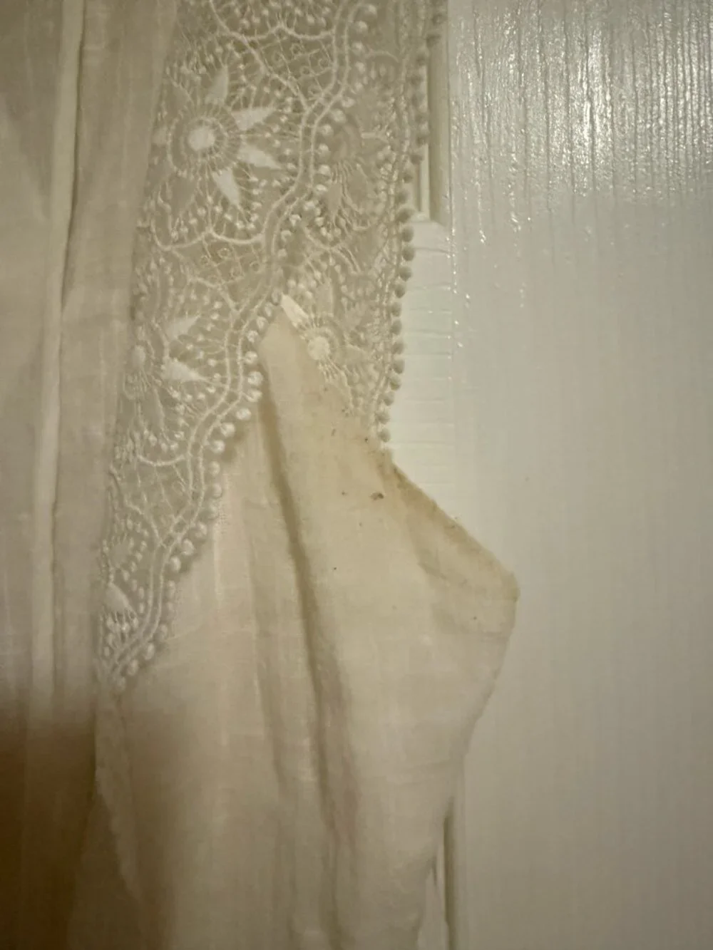 Sezane Backless Mini Dress -  Robe Naidé- White - Size 38 (US 6) - Picture 12 of 15